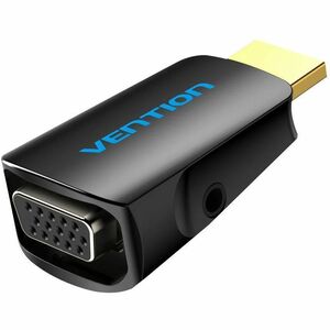 Vention AIDB0 A/V Adapter - 1 x HDMI 1.4 Digital Audio/Video - Male - 1 x HD-15 VGA - Female, 1 x Mini-phone Audio - Femal