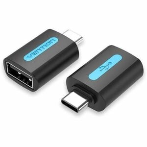 Vention CDTB0 Data Transfer Adapter - 1 x USB 2.0 Type C - Male - 1 x USB 2.0 Type A - Female - Nickel Contact - Black
