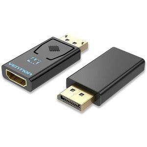 Vention HBMB0 A/V Adapter - 1 x Displayport Digital Audio/Video - Male - 1 x HDMI Digital Audio/Video - Female - Black
