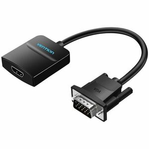 Vention ACN A/V Adapter - 1 x 15 pin HD-15 VGA - Male - 1 x HDMI Digital Audio/Video - Female, 1 x Mini-Phone audio - Fema