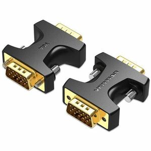 Vention DDEB0 Video Adapter - 1 x 15-pin HD-15 VGA - Male - 1 x 15-pin HD-15 VGA - Male - 1920 x 1080 Supported - Black