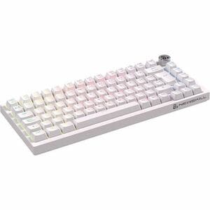 NEWSKILL Pyros Pro Gaming Keyboard - Wired/Wireless Connectivity - USB Type C Interface - RGB LED - Spanish - White - Oute