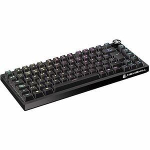 NEWSKILL Pyros Pro Gaming Keyboard - Wired/Wireless Connectivity - USB Type C Interface - RGB LED - Black - Outemu Red Key