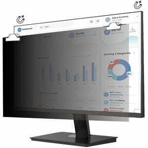 Filtre de confidentialité pour écran V7 ScreenSentry PS240W9AM Anti-éblouissement - Conforme aux normes TAA - Pour 61 cm (