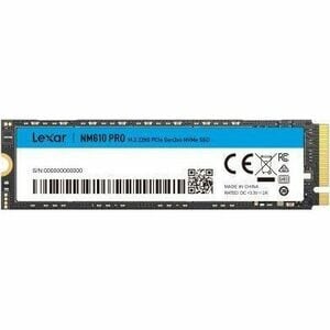 Lexar NM610 PRO 500 GB Solid State Drive - M.2 2280 Internal - PCI Express NVMe (PCI Express NVMe 3.0 x4) - Desktop PC, No