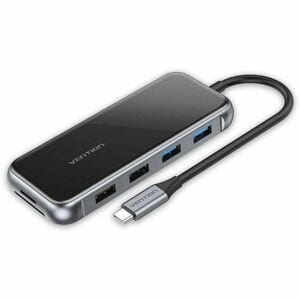 Vention USB Type C Docking Station for Memory Card Reader, U Disk, Monitor, Notebook, Keyboard, Mouse, Camera, Flash Drive