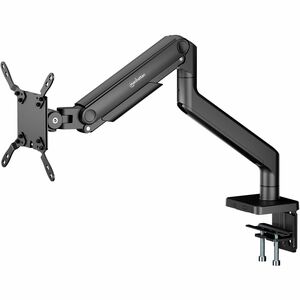 Manhattan Desk Mount for Monitor, Flat Panel Display, Curved Screen Display - Black - Landscape/Portrait - Height Adjustab