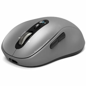 Port Connect EXPERT Mouse - Bluetooth/Radio Frequency - Optical - 6 Button(s) - Grey - Wireless - 2.40 GHz - Rechargeable 