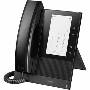 Poly CCX 400 IP 电话 - 有线的 - 有线的 - 台式机, 可壁挂安装 - 黑 - 24 x 总线 - VoIP - 12.7 cm (5") LCD - 2 x 网络 (RJ-45) - PoE Ports