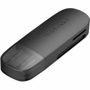 Vention CLGB0 2 Slot(s) Flash Reader - USB 3.0 Type A - External - 640 MB/s - SDHC, SDXC, microSDHC, SD - 1 Total Number o