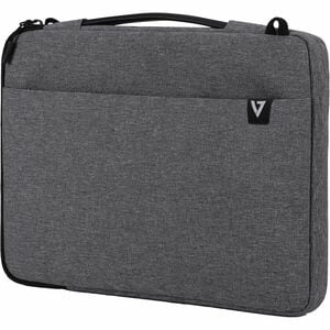 V7 CSE14-ECO Tasche (Sleeve) für 35,6 cm (14 Zoll) bis 35,8 cm (14,1 Zoll) Notebook - Grau - Polyethylenterephthalat (PET)