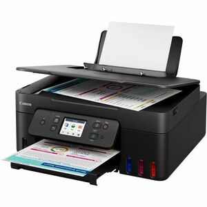 Canon PIXMA G3590 Wired & Wireless MegaTank Inkjet Multifunction Printer - Colour - Black - Copier/Printer/Scanner - 4800 