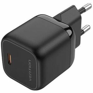 Vention 30 W AC Adapter - Universal Adapter - 1 USB Type-C - For iPhone, iPad Air - Europe - Black