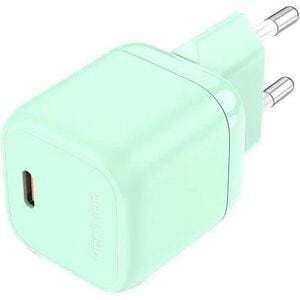 Vention 30 W AC Adapter - Universal Adapter - 1 USB Type-C - For iPhone, iPad Air - Europe - 120 V AC, 230 V AC Input - 5 