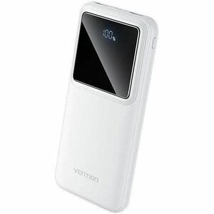 Vention FHK Power Bank - White - For Electric Toothbrush, Desk Lamp, USB Fan, Wireless Earphone, Smartwatch, iPhone - 1 x 