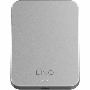 LinQ ProCharge Power Bank - Metallic - For Smartphone, iPhone - 1 x Type-C 20W - 5000 mAh - 2 x USB - Metallic