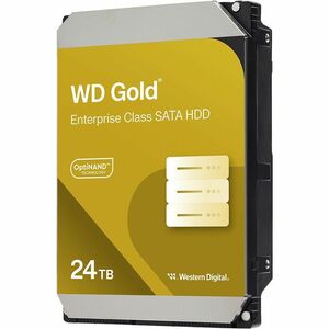 WD Gold WD242KRYZ 24 TB Disco rígido - 3,5" Interno - SATA (SATA/600) - Gravação magnética convencional (CMR) Method - Sis