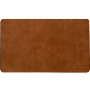 dbramante1928 ApS Desk Mat for Home - 590 mm Width x 340 mm Depth x 4 mm Thickness - Rectangular - Full Grain Leather, Sue