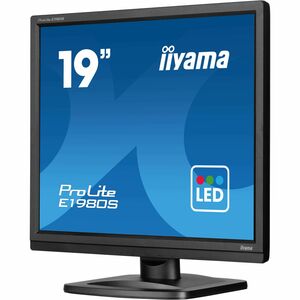 Moniteur LED iiyama ProLite E1980S-B1 19" Class SXGA - 5:4 - Noir mat - 48,3 cm (19") Viewable - Nématique Torsadé (TN) - 