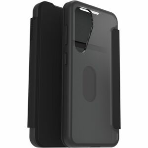 OtterBox React Carrying Case (Folio) Samsung Galaxy S25 Smartphone - Black Crystal (Clear/Black) - Drop Resistant, Scrape 