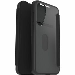 OtterBox React Carrying Case (Folio) Samsung Galaxy S25+ Smartphone - Black Crystal (Clear/Black) - Drop Resistant, Scrape