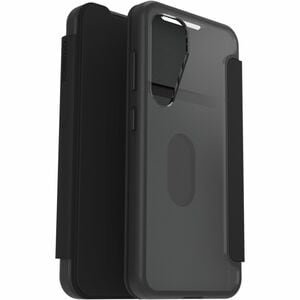 OtterBox React Carrying Case (Folio) Samsung Galaxy S25 Smartphone - Black Crystal (Clear/Black) - Drop Resistant, Scrape 