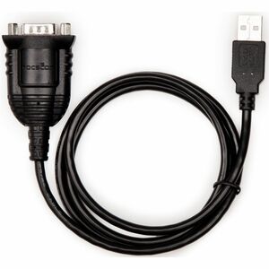 Rocstor USB to Serial Adapter - 3 ft Serial/USB Data Transfer Cable for Barcode Scanner, Scanner, Network Switch, Notebook