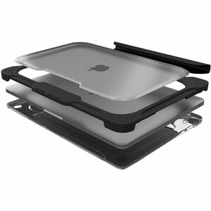 Max Cases Extreme Shell-L for MacBook Pro 14" (2021 w/Touch ID - M1 Pro Chip)(Black/Clear) - For Apple MacBook Pro - Textu