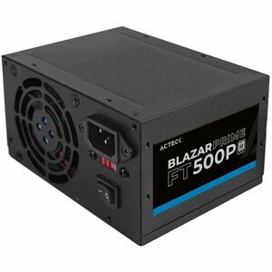 Fuente de Poder Acteck ATX Blazar Prime FT500P / 500W / 1x20+4 pin + 1xAtx 4 + 2xSata / 2xMolex 4 pin + 1x / Essential Negro