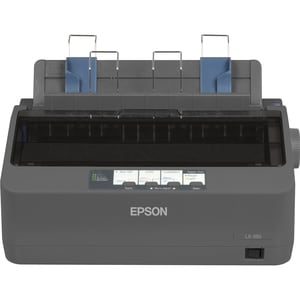Epson LX-350 9-pin Dot Matrix Printer - Monochrome - Energy Star - 80 Column - 347 cps Mono - USB - Parallel - 128 KB Memory