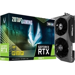 Zotac NVIDIA GeForce RTX 3060 Ti Graphic Card - 8 GB GDDR6X - 1.67 GHz Boost Clock - 256 bit Bus Width - PCI Express 4.0 x