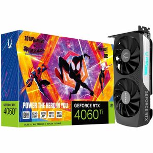 Zotac NVIDIA GeForce RTX 4060 Ti Graphic Card - 8 GB GDDR6 - 7680 x 4320 - 2.55 GHz Boost Clock - 128 bit Bus Width - PCI 