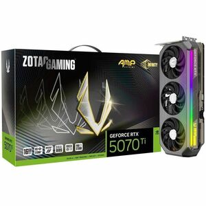 Zotac NVIDIA GeForce RTX 5070 Ti Graphic Card - 16 GB GDDR7 - 7680 x 4320 - 2.51 GHz Core - 256 bit Bus Width - PCI Expres