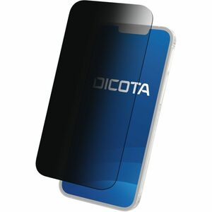 Dicota Polyethylene Terephthalate (PET) Privacy Screen Filter for Apple - Black - For OLED iPhone 13 mini - Blue Light Red