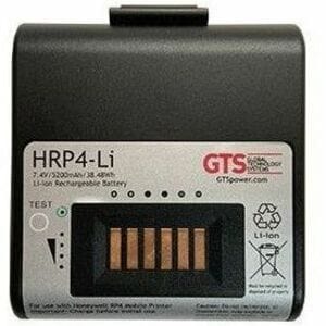 GTS HRP4-LI Battery - Lithium Ion (Li-Ion) - For Mobile Printer - Battery Rechargeable - Proprietary Battery Size - 7.4 V 