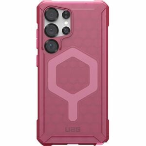 Urban Armor Gear Essential Armor Case for Samsung Galaxy S25 Ultra Smartphone - Hex Pattern - Berry - Drop Resistant, Impa