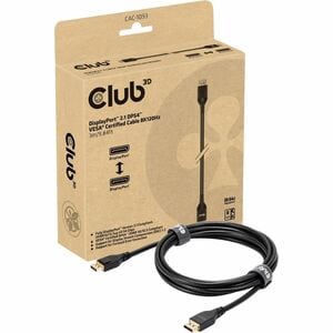 Club 3D DisplayPort 2.1 DP54 VESA Certified Cable 8K120Hz 3m/9.84ft - 9.84 ft DisplayPort A/V Cable for Audio/Video Device