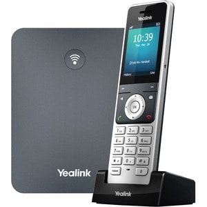 YEALINK W76P = W70B+W56H DECT SIP Cordless Phone System. 2.4IN 240 X 320 Colour Screen. Replaces W60P. 1 YR Warranty