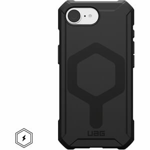 Essential Armor iPhone 16e Case - Black - For Apple iPhone 16e Smartphone - Hex Pattern - Black - Drop Resistant, Impact R