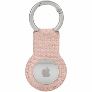 Incase Woolenex AirTag Asset Tracking Tag Holder - 91.4 mm x 40.6 mm x 5.1 mm x - Metal, Polyester - Blush Pink - Key Ring