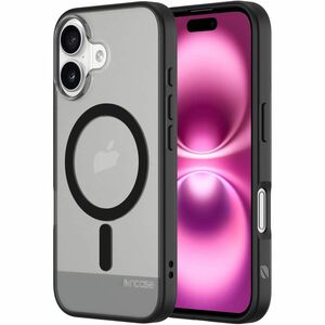 Incase Slim Case for Apple iPhone 16 Smartphone - Frosted texture - Black - Drop Resistant, Bacterial Resistant - Thermopl