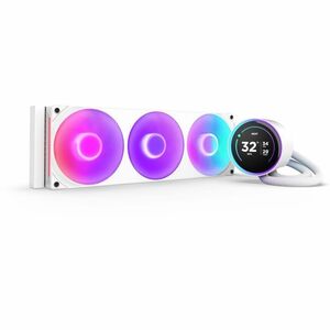 NZXT Kraken Elite 420 RGB RL-KR42E-W2 1 Cooling Fan/Radiator/Pump - CPU, Processor - 3 x Fan(s) - 167.54m³/h Maximum Airfl