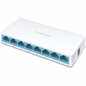 Switch Ethernet Mercusys MS108 8 Porte - Fast Ethernet - 100Base-T - 2 Layer supportato - Coppia incrociata - Desktop