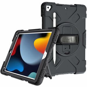 Funda rígida con soporte para iPad® de 10.2" (8ª y 9ª Gen) - Amortiguador, Resistente a Golpes, Resistente a Caídas, Resis