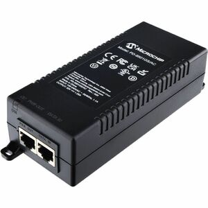 Microchip PD-9501GS/AC PoE Injector - 120 V AC, 230 V AC Input - 52 V DC, 1.25 A Output - 1 x RJ-45 Input Port(s) - 1 x RJ