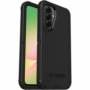 OtterBox Defender Carrying Case (Holster) Samsung Galaxy A56 Smartphone - Black - Drop Resistant, Dirt Resistant, Scrape R