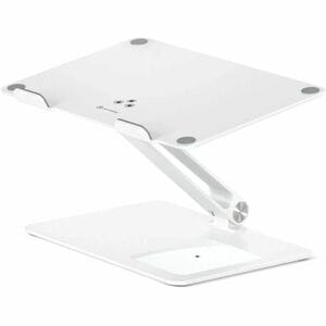 ALOGIC Elite Power Laptop Stand with Wireless Charger - White