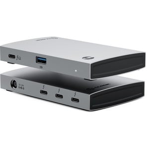 Alogic BLAZE Thunderbolt 4 Docking Station für Notebook, Desktop-PC, Festplatte, Monitor - Grau, Schwarz - 2 Unterstützte 
