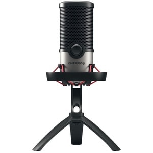 Microfono CHERRY UM 6.0 Advanced - Cavo - Argento, Nero - 2,50 m - 20 Hz a 20 kHz - Cardioid, Omni-directional - Supporto 