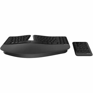 Incase Designed by Microsoft Sculpt Ergonomic Keyboard - Wireless Connectivity - USB Interface - English (Europe) - Black 